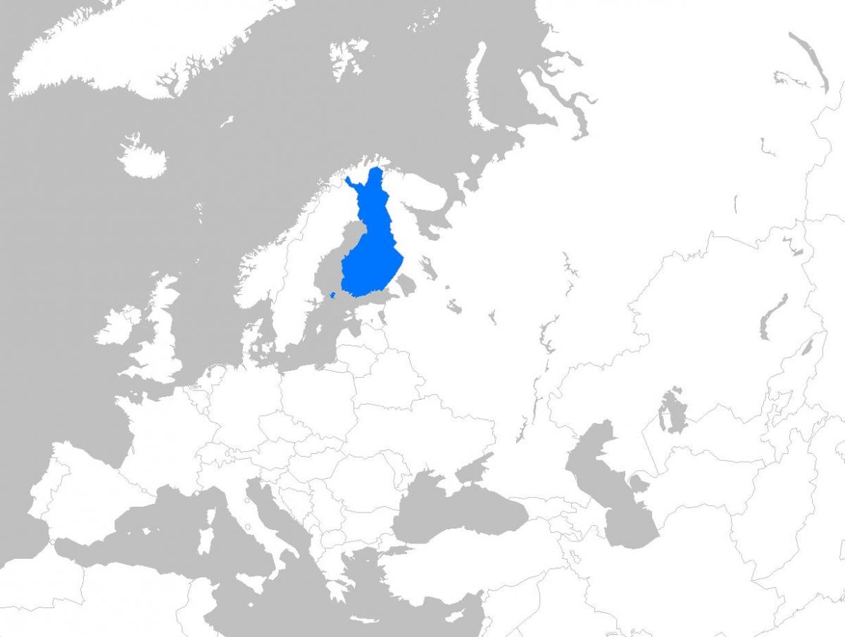 Ֆինլանդիա Եվրոպայի քարտեզի