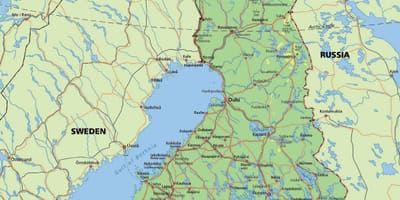 Քարտեզ է Բեւեռային շրջանից այն կողմ Ֆինլանդիա