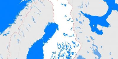 Քարտեզ Ֆինլանդիայի ուրվագիծը